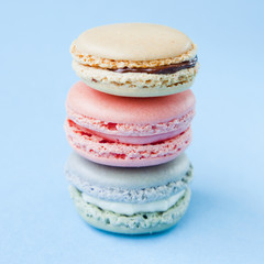 Shabby Chic Background with Macarons