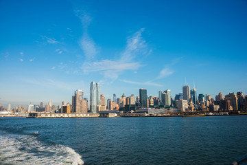 Naklejka premium Panorama centrum Manhattanu