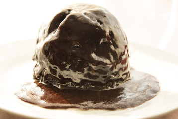 Chocolate sponge pudding