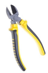 Single tool pliers isolated on white background