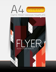 Abstract flyer brochure design template