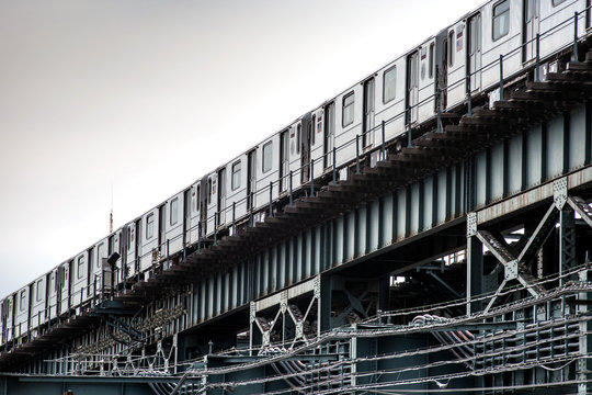 Subway N Train In Astoria, Queens. New York, June 2014