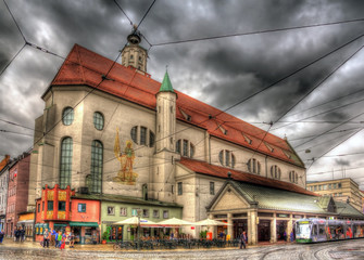 Obraz premium St. Moritz church in Augsburg, Germany