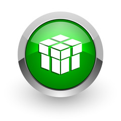 box green glossy web icon