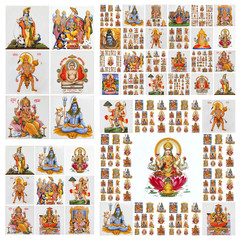 hindu gods pattern © Malgorzata Kistryn