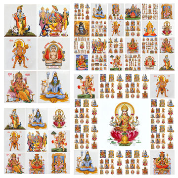hindu gods pattern