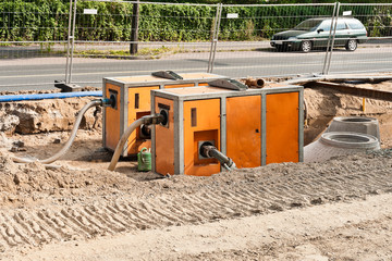 Schallgedämmte Pumpen zur Grundwasserabsenkung