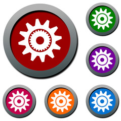 web button / circle frame / speech bubble