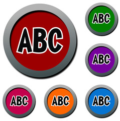web button / circle frame / speech bubble