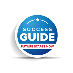 Success guide label or badge