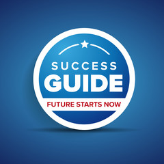 Success guide label or badge