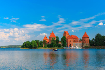 Naklejka na ściany i meble Trakai Island Castle in summer day