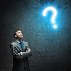 Thoughtful businessman