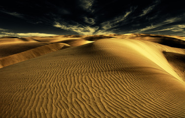 Naklejka premium Night in desert