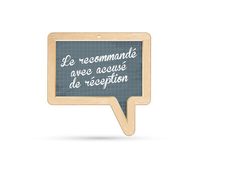 lettre recommand&eacute;e avec AR