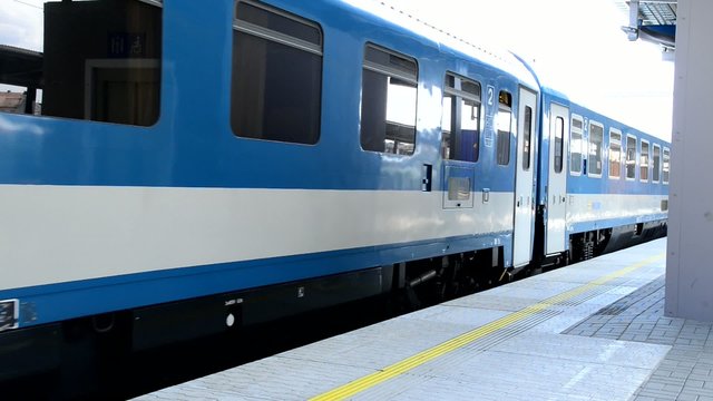 departure of the train from station,real time,locked down