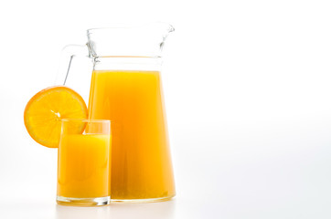 Orange juice glass