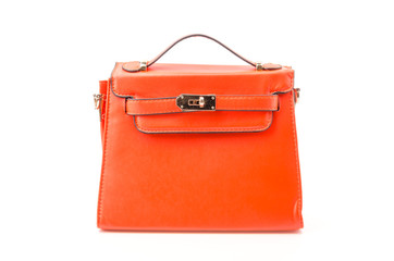 Handbag isolated white background