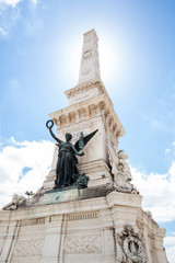 Fototapeta na wymiar Monument to the Restorers Lisbon
