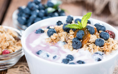 Homemade Blueberry Yogurt