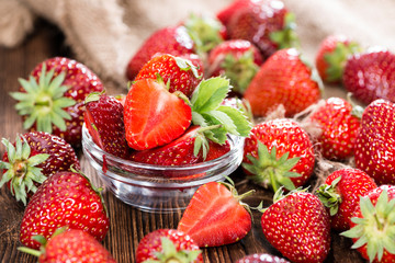 Strawberry Pieces (close-up shot)