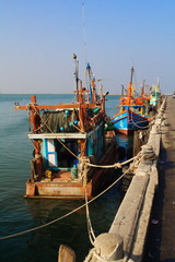 Fototapeta premium Fishing Boat at Ang Sila Harbour