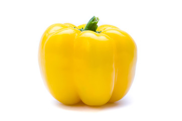 bell pepper or capsicum isolated on white