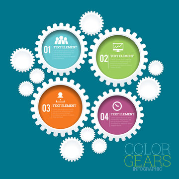 Color Gears Infographic