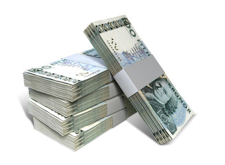 Swedish Krona Notes Bundles Stack