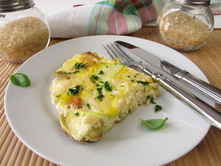 Reis Tortilla mit Gemüse