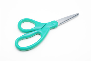 Aqua Plastic and Stainless Steel Scissors