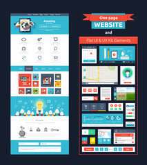 Website page template. Web design