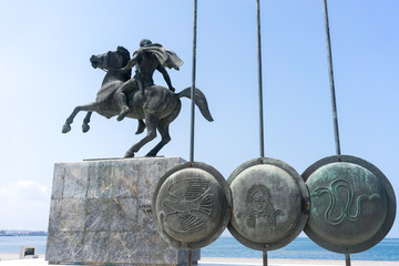 Alexander the Great, Spears of his soldiers, Thessaloniki, Greec