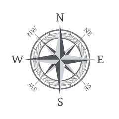 Compass icon isolated on white background