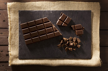 Chocolate on slate
