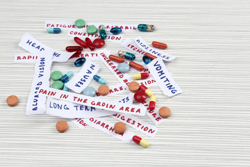 Prescription drug lottery, close-up