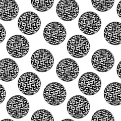Vector Seamless Pattern with balls