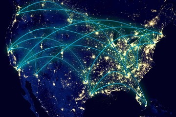 United States Network Map - 67827724