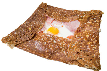french buckwheat galette with egg © ilolab