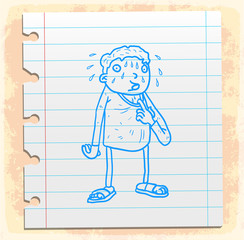 Cartoon hot illustration