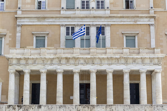 Athens - Hellenic Parliament of Greece Located in the Parliament