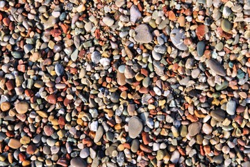 Shingle beach in Cyprus