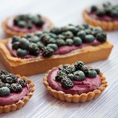 Delicious berries tarts