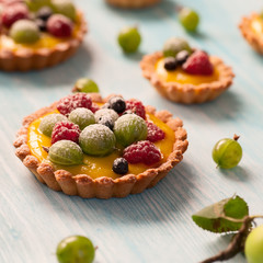 Delicious berries tarts
