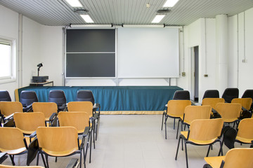 Empty classroom