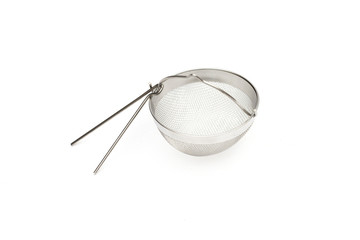 tea strainer on the white background