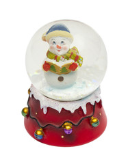 snowman on the white background