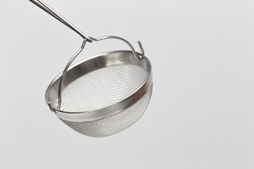 tea strainer on the white background