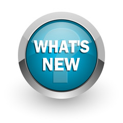 new blue glossy web icon