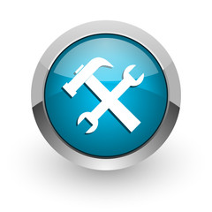 tool blue glossy web icon